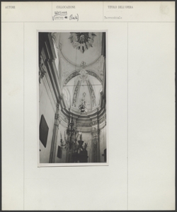 Bressana Argine - Chiesa parrocchiale - interno - zona presbiteriale ed absidale - particolare del soffitto