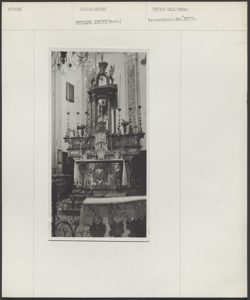 Bressana Argine - Chiesa parrocchiale - interno - particolare dell'altare maggiore