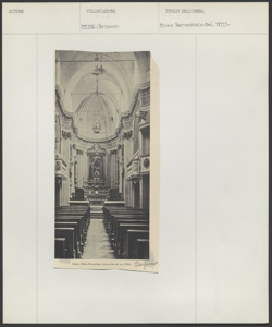 Celana - Chiesa parrocchiale di S. Antonio Abate - Navata centrale e zona absidale