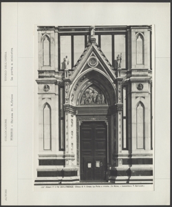 Firenze - Chiesa di Santa Croce - Porta sinistra