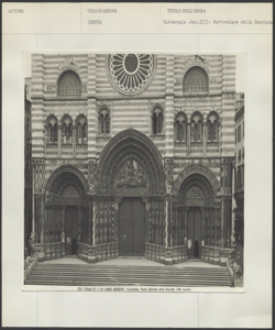 Genova - Cattedrale di San Lorenzo - Parte inferiore della facciata