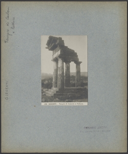 Girgenti - Tempio di Castore e Polluce