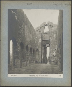 Girgenti - Tempio della Concordia - Interno