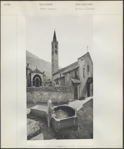 Grosio - Chiesa di San Giorgio - Facciata e lavatioio