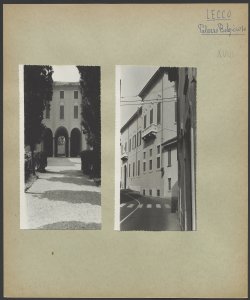 Lecco - Palazzo Belgioioso - Cortile interno e veduta esterna