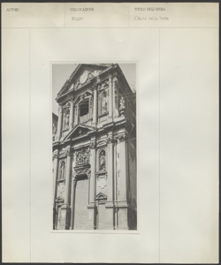 Milano - Chiesa di Santa Maria della Porta - Facciata