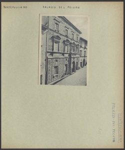 Montepulciano - Palazzo del Pecora - Facciata