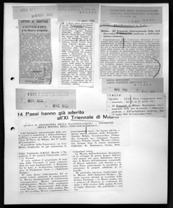 ITALIA - MILANO - XI Triennale, sta in MONDO ARTIGIANO - periodico