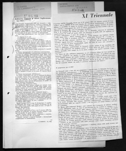 Undicesima Triennale di Milano (luglio- novembre 1957), sta in IL CEMENTO - periodico
