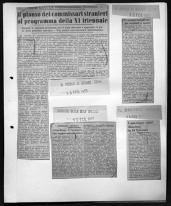 L'UNDICESIMA TRIENNALE - Concluso l'incontro dei rappresentanti esteri, sta in CORRIERE DELLA SERA - quotidiano