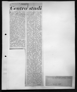 L'M.S.A. e la Triennale - Centro studi, sta in IL CONTEMPORANEO - periodico