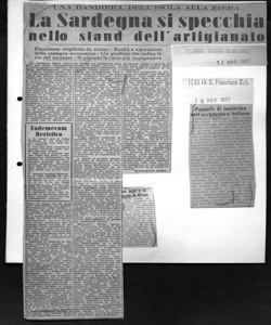 UNA BANDIERA DELL'ISOLA ALLA FIERA - La Sardegna si specchia nello stand dell'artigianato - Esauriente <<biglietto da visita>> - Realtà e aspirazioni della rassegna economica - Un giudizio che indica le vie del successo - Si giocano le carte più impegnative, sta in UNIONE SARDA - quotidiano