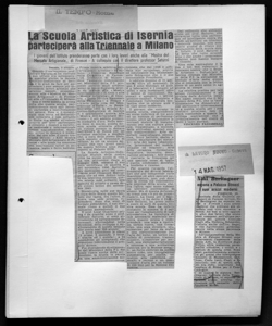 La Scuola Artistica di Isernia parteciperà alla Triennale a Milano - I giovani dell'Istituto prenderanno parte con i loro lavori anche alla 