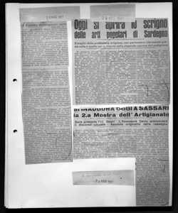Oggi si aprirà lo scrigno delle arti popolari di Sardegna - Il meglio della produzione artigiana, con particolare riferimento questa volta a quella sacra, ritorna nella stupenda cornice del padiglione, sta in LA NUOVA SARDEGNA - quotidiano