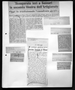 Mentre stiamo per salutarlo l'on. Deriu ci informa ancora che l'Artigianato sardo sarà presente alla XI Triennale di Milano, sta in GIORNALE DEL MEZZOGIORNO - periodico