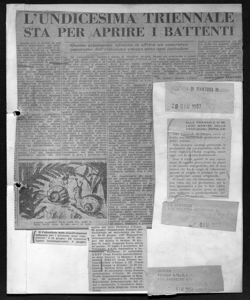 L'UNDICESIMA TRIENNALE STA PER APRIRE I BATTENTI - Questa attesissima edizione ci offrirà un esauriente panorama dell'abitazione umana sotto ogni latitudine, sta in LA GAZZETTA DI MANTOVA - quotidiano