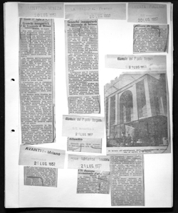 Giovedì (ore 22.45): introduzione, a cura dell'architetto Paolo Tilche, alla XI Triennale d'arte di Milano, sta in AVANTI! - quotidiano