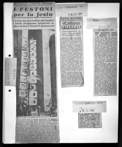 VENTI NAZIONI all'undicesima TRIENNALE - Sarà inaugurata sabato alla presenza del Capo dello Stato, sta in CORRIERE D'INFORMAZIONE - quotidiano