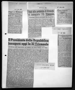 LA PARTECIPAZIONE AMERICANA ALLA XI TRIENNALE, sta in 24 ORE - quotidiano