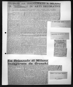 L'on. Gronchi a Milano per la Triennale, sta in CORRIERE DI NAPOLI - Quotidiano