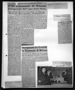 Inaugurata da Gronchi la Triennale di Milano, sta in IL GIORNALE D'ITALIA - Quotidiano