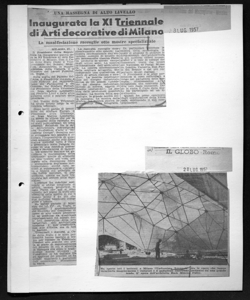 UNA RASSEGNA DI ALTI LIVELLO - Inaugurata la XI Triennale di Arti decorative di Milano - La manifestazione raccoglie otto mostre specializzate, sta in La Tribuna del Mezzogiorno - Quotidiano