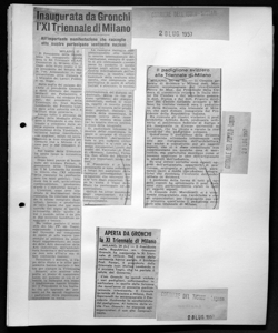 Inaugurata da Gronchi l'XI Triennale di Milano - All'importante manifestazione che raccoglie otto mostre partecipano ventisette nazioni, sta in CORRIERE DELL'ISOLA - Quotidiano