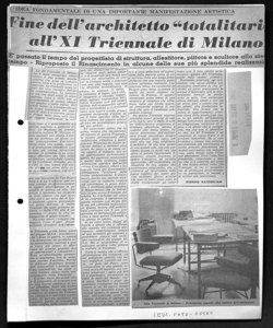 L'IDEA FONDAMENTALEDI UNA IMPORTANTE MANIFESTAZIONE ARTISTICA -  Fine dell'architettto 