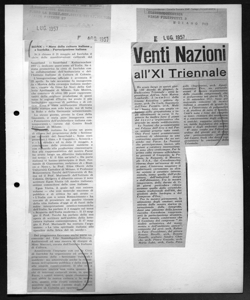 Venti Nazioni all'XI Triennale, sta in ELETTRODOMESTICA - Periodico