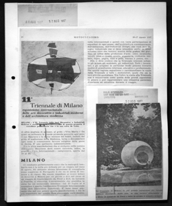 11a Triennale di Milano - esposizione internazionale delle arti decorative e industriali moderne e dell'architettura moderna, sta in MOTOCLISMO - quotidiano