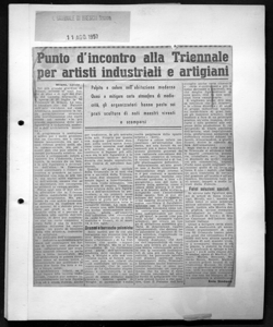 Punto d'incontro alla triennale per artisti industriali e artigiani, sta in IL GIORNALE DI BRESCIA - quotidiano