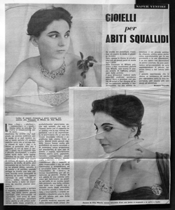 GIOIELLI per ABITI SQUALLIDI, sta in RADIOCORRIERE - periodico
