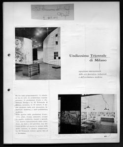 Undicesima Triennale di Milano - esposizione internazionale delle arti decorative, industriali e dell'architettura moderna, sta in IL COMMERCIO DEL SUD - periodico