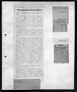 Compasso d'oro 1957, sta in LA CARTOLERIA - periodico