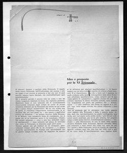 Idee e proposte per la XI Triennale, sta in ARCHITETTURA - CANTIERE - periodico