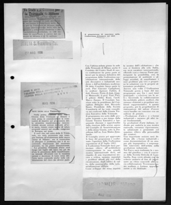 Il programma di massima della Undicesima Triennale del 1957, sta in DOMUS - periodico