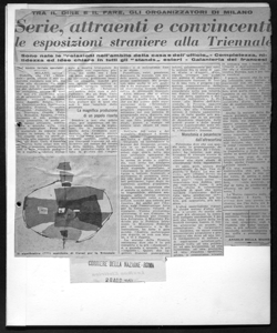 TRA IL DIRE E IL FARE, GLI ORGANIZZATORI DI MILANO - Serie, attraenti e convincenti le esposizioni straniere alla Triennale - Sono nate le 