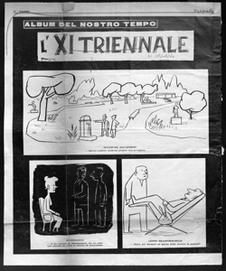 L'ALBUM DEL NOSTRO TEMPO - XI TRIENNALE DI MILANO - IDEE PER GIO PONTI, sta in CANDIDO - periodico