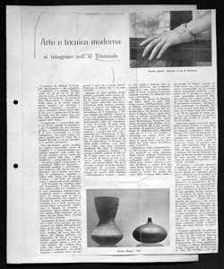 Arte e tecnica moderna si integrano nell'XI Triennale, sta in IL CHILOWATTORA - periodico