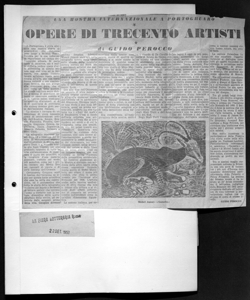 UNA MOSTRA INTERNAZIONALE A PORTOGRUARO - OPERE DI TRECENTO ARTISTI, sta in LA FIERA LETTERARIA - periodico