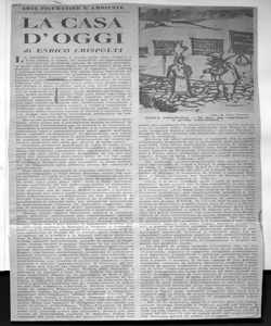 ARTI FIGURATIVE E AMBIENTE - LA CASA D'OGGI, sta in NUOVA REPUBBLICA - periodico