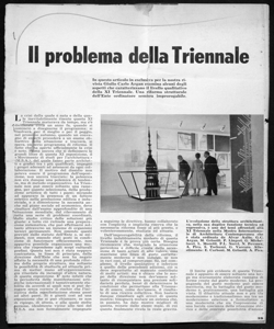 Il problema della Triennale, sta in PIRELLI - periodico