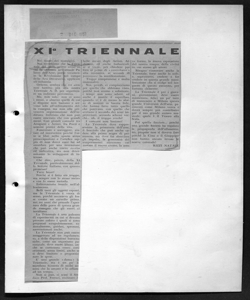 XI TRIENNALE, sta in IL TAPPEZZIERE D'ITALIA - periodico