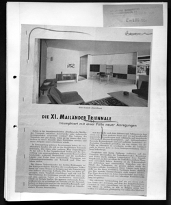 Die 11. Mailänder  Triennale, sta in RELAZIONI ECONOMICHE ITALO-GERMANICHE - periodico