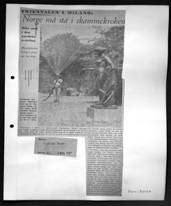 TRIENNALEN I MILANO: Norge må stå i skammekroken, sta in DAGBLADET NORGE - quotidiano