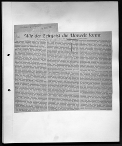 Wie der Zeitgeist die Umwelt formt - Zwanzing Nationen auf der XI Triennale in Mailand, sta in NORDSEE-ZEITUNG - quotidiano