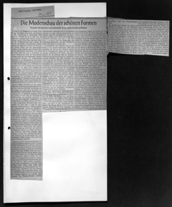 Die Modenschau der schönen Formen - Triennale fur dekorative und industrielle Kunst und Architektur in Mailand, sta in LAHRER ANZEIGER - quotidiano