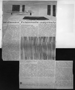 Milanon Triennale-näyttely -  II. Korkeatasoisia erikoisosastoja, sta in HELSINGIN SANOMAT - quotidiano