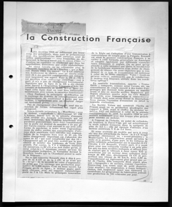 la Construction française, sta in MONOPOLE-POISSY - periodico