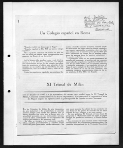 XI Trienal de Milán, sta in BOLETÌN DE LA DIRECCIÒN GENERAL DE AEQUITECTURA Y URBANISMO - periodico